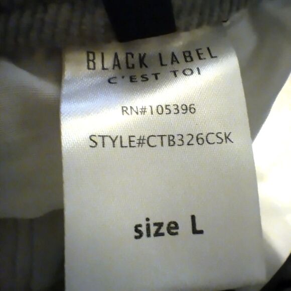 Black Label C'est Toi Gray Corduroy Miniskirt L Grunge Y2K Classics - Picture 5 of 5